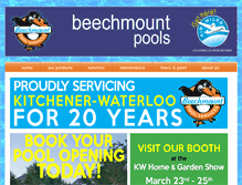 Tablet Screenshot of beechmountpools.com